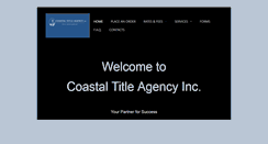 Desktop Screenshot of coastaltitleagency.com